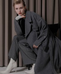 MIELI INVARIANT/Melton Wool Gown Coat/505652607