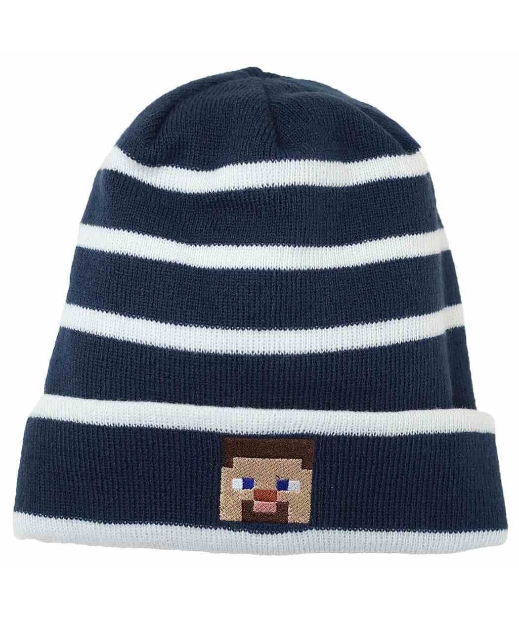 マインクラフト 帽子 KIDS ニット帽 ネイビー Minecraft カイタック