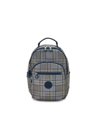 KIPLING/【正規輸入品】SEOUL S/Blue Grey Plaid/505646346