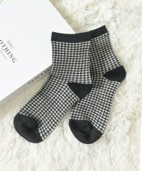 Honeys/柄入りクルー丈ソックス/505653432