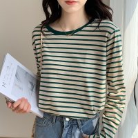 miniministore/ボーダー柄tシャツ 長袖カットソー 春秋/505653670