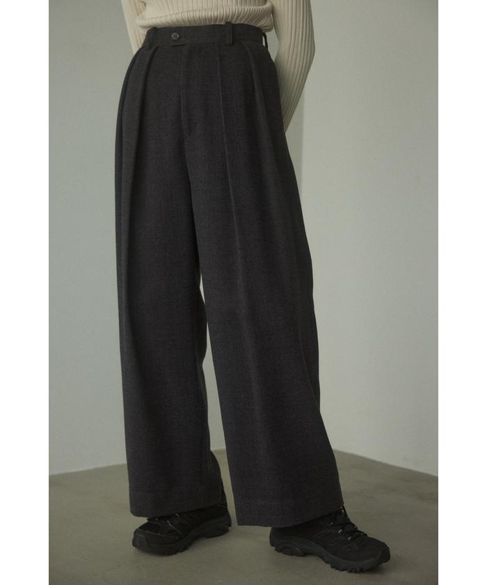 w tuck pants(505654897) | ブラックバイマウジー(BLACK BY MOUSSY