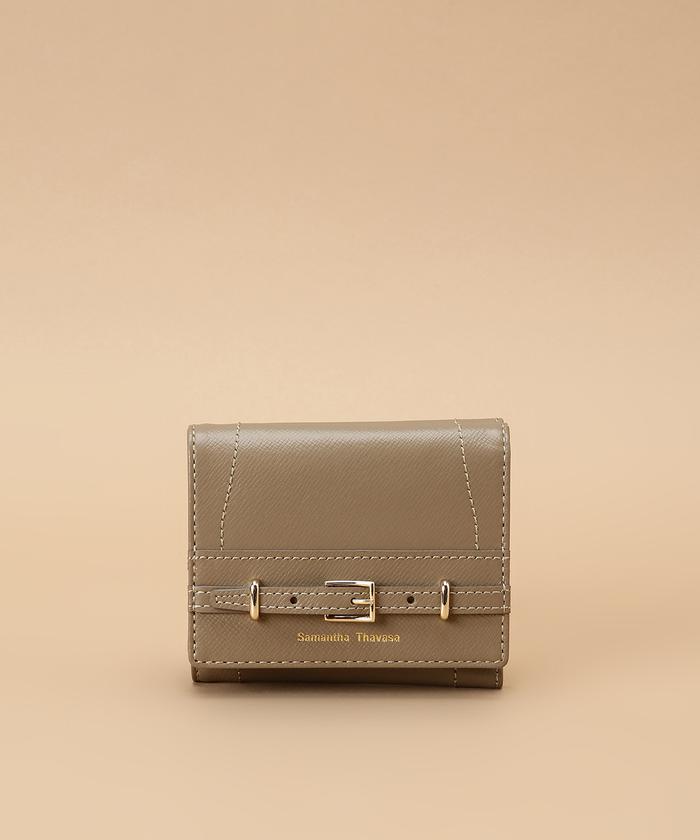 未使用品　Samantha Thavasa 二つ折り財布　ベルト クーポン】【セール 50%OFF】ベルトデザイン 三つ折り財布