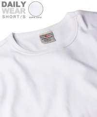 AVIREX/《DAILY/WEB限定》RIB S/S CREW NECK T－SHIRT/同色プリント リブ 半袖 クルーネック Tシャツ  デイリー/505655021