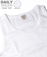 AVIREX/《DAILY/WEB限定》RIB TANK TOP/同色プリント リブ タンクトップ 同色プリント  デイリー/505655022