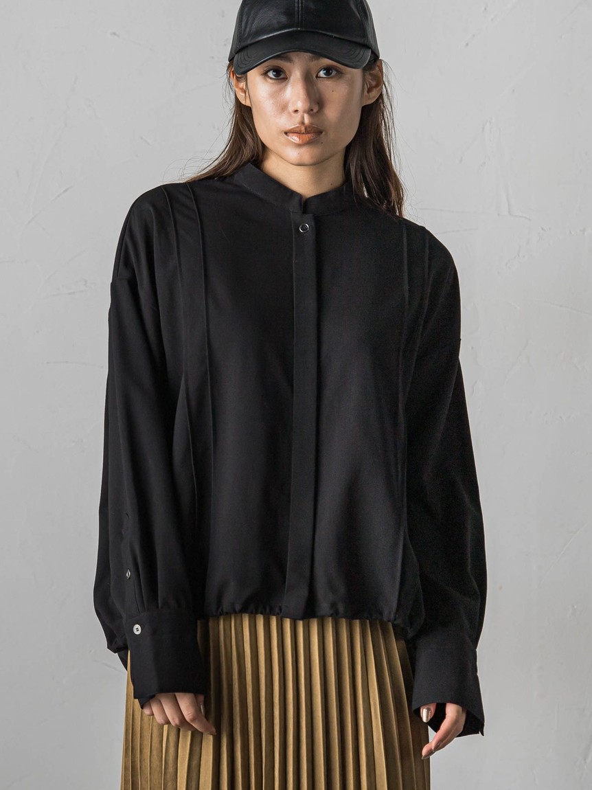 MAYSON GREY - 美品 メイソングレイ MAYSON GREY 裾ドロストクロップドシャツ 洗える MAYSON GREY - 美品 メイソングレイ MAYSON GREY 裾ドロスト