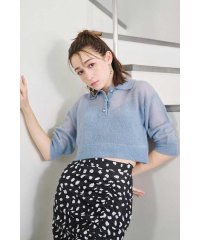 rienda/シアーパフポロKnit TOP/505657527