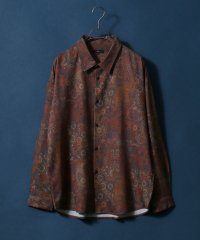 ANPAS/【ANPAS】ジョーゼット 総柄プリント ビッグシルエット とろみシャツ セットアップ対応/504985341