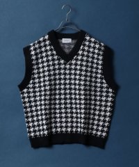 ANPAS/【ANPAS】Total Pattern Knit Vest/総柄 ニットルーズベスト Vネック メンズ レディース ベスト チョッキ ジレ/504985339
