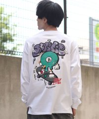 【SITRY】oversize foam print long sleeve T－shirt/オーバーサイズ 発泡プリント ロングスリーブTシャツ
