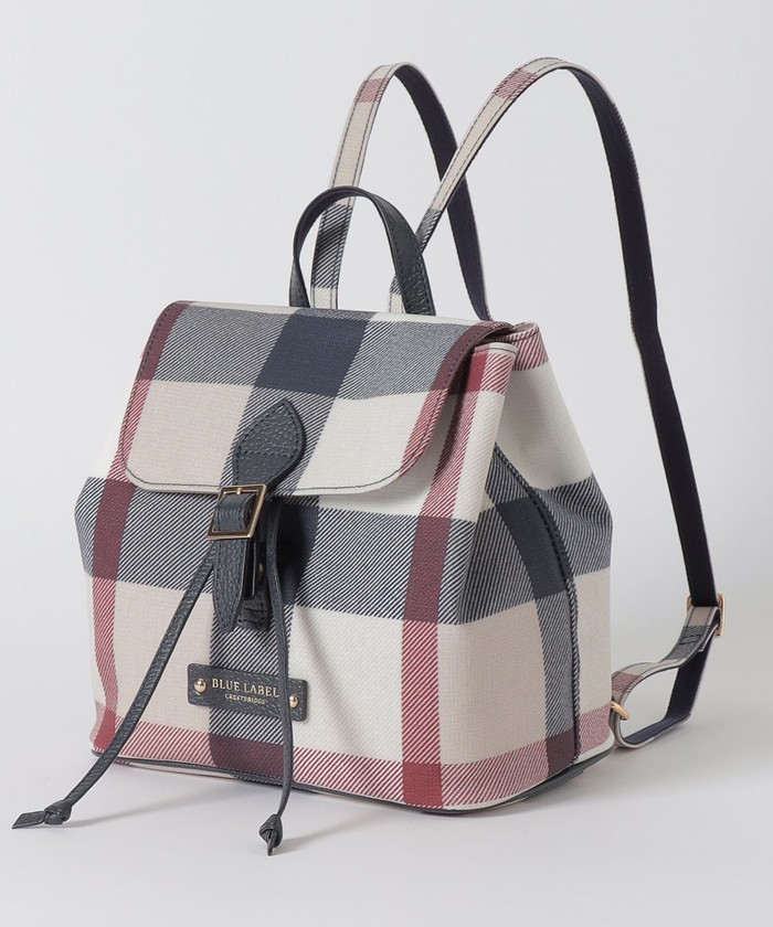 クーポン】【セール 20%OFF】クレストブリッジチェックPVCバック