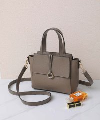 UNGRID bag/リング 軽量シュリンク Wフラップミニハンドバッグ/505648215