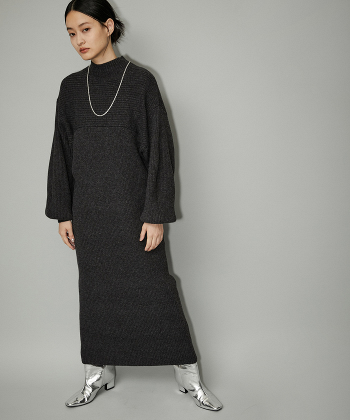 セール 30%OFF】【WEB限定】フォルムスリーブハイネックニット