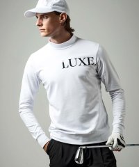 LUXEAKMPLUS/リュクスエイケイエムプラス LUXEAKMPLUS(リュクスエイケイエムプラス)ゴルフ 光沢ロゴモックネックTシャツ/505658622