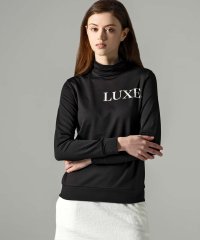LUXEAKMPLUS/LUXEAKMPLUS(リュクスエイケイエムプラス)ゴルフ 光沢ロゴモックネックTシャツ/505658625
