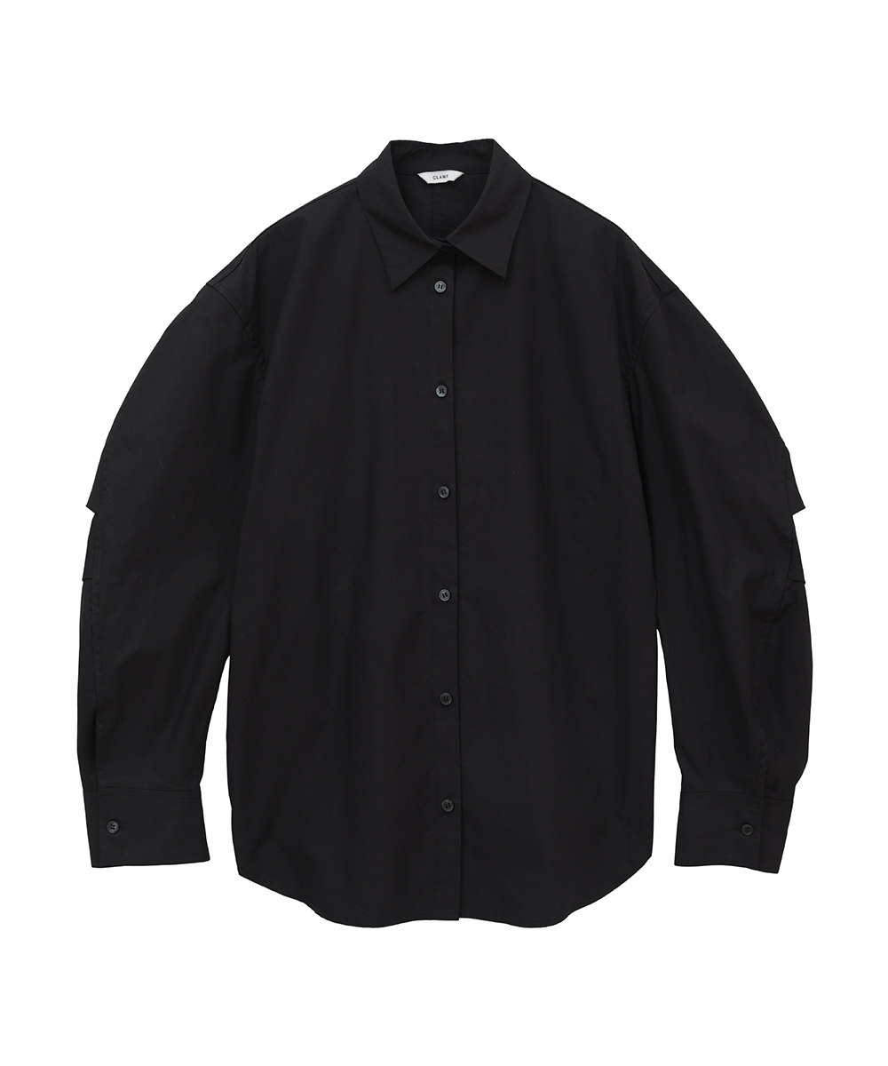 クラネ CLANE LADY LACE SHIRT （BLACK） -ファッション通販