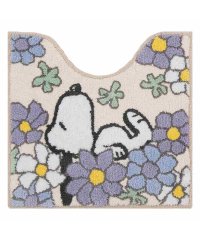 cinemacollection/シネマコレクション cinemacollection スヌーピー トイレ用品 トイレマット 花いっぱい ブルー ピーナッツ センコー 大人 かわいい キャラクタ/505661643