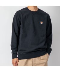 MAISON KITSUNE/メゾンキツネ MAISON KITSUNE AM00303KM0001 スウェット メンズ フォックスヘッド パッチ クラシック トレーナー 黒 白  FOX /505661916