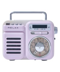 RELAX/RELAX リラックス マルチ レトロ ラジオ 小型 携帯 防災用品 ライト アラーム SOS機能 モバイルバッテリー 音楽再生 時計 スピーカー RE096/505662633