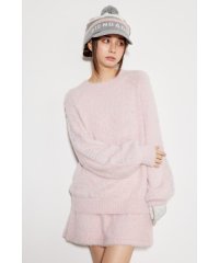 rienda/シャギーロゴSLV Knit TOP/505663238