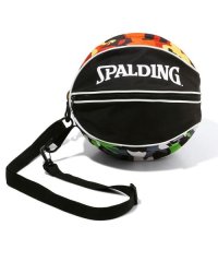 SPALDING/ボールバッグ マルチカモ  グリーン X オレンジ/505665153