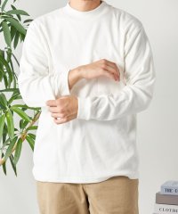 SHIPS any MEN/SHIPS any: モイスチャー コットン モックネック ロングスリーブ Tシャツ (ロンT)◇/505669193