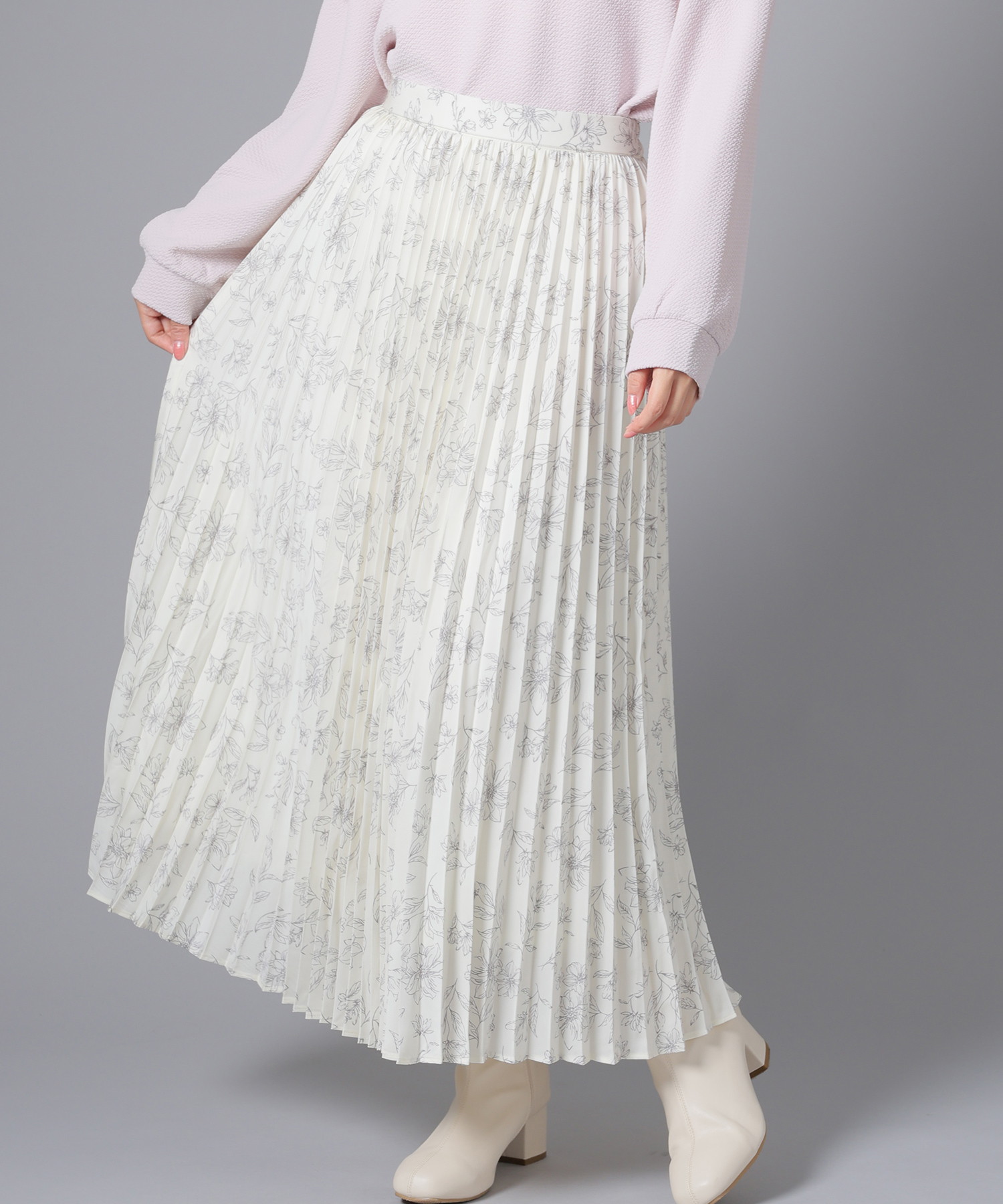 クーポン】【セール18%OFF】ハニーズ Honeys プリーツロング