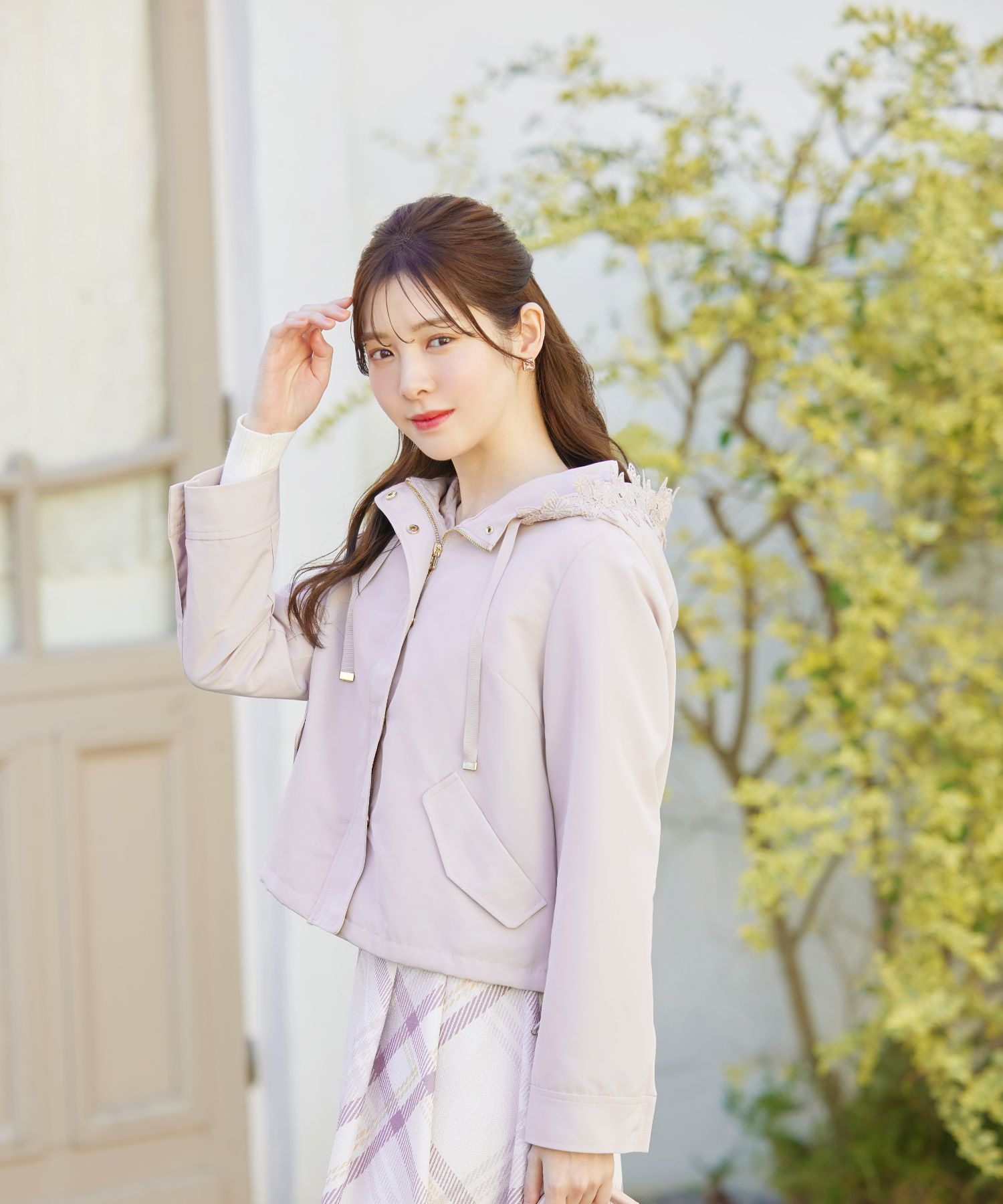トッコクローゼット tocco closet フードフラワーレース付き トッコクローゼット tocco closet フードフラワーレース付き