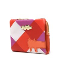 tsumori chisato CARRY/ツモリチサト 二つ折り財布 tsumori chisato CARRY くもネコチェック 折財布 二つ折り コンパクト 財布 ファスナー 本革 57775/505675781