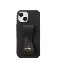 LANVIN en Bleu(Smartphone case)/Slim Wrap Case Stand & Ring Ribbon for iPhone 15 [ Black ]/505676245
