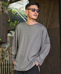 CavariA/CavariA ワッフル調ビッグシルエット長袖Tシャツ/505676769