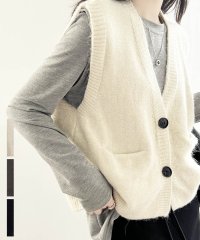 ARGO TOKYO/Rib Knit Vest 25110 リブニットベスト　リブニット　ニットベスト　ニットジレ/505676794