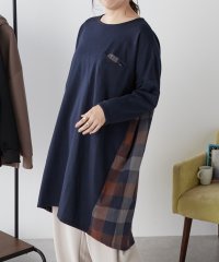 NICE CLAUP OUTLET/【nao】後ろチェックプルオーバー/505656430