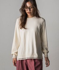 MAYSON GREY/メイソングレイ MAYSON GREY シアーラメラインクルーネックニットプルオーバー≪手洗い可能≫/505657000