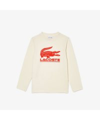 LACOSTE KIDS/オーバーサイズプリントJUNIORロングスリーブTシャツ/505678402