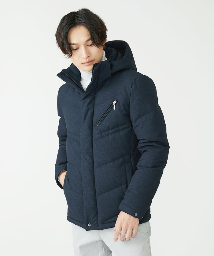 5S ファッション adidas ダッフルコート ネイビーブルー ヘビ年