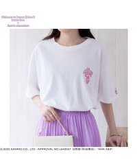 MAC HOUSE(women)/「魔入りました！入間くん」×サンリオキャラクターズ アスモデウス×マイメロディ ワンポイントTシャツ 【ステッカー付き】 5772MI/505666942