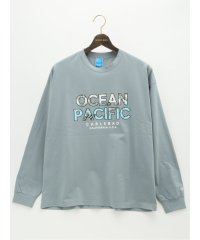 GRAND-BACK/【大きいサイズ】オーシャン パシフィック/Ocean Pacific ロゴプリント クルーネック長袖Tシャツ/505680545