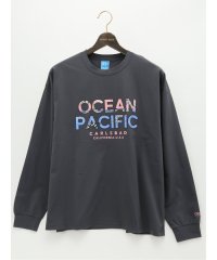 GRAND-BACK/【大きいサイズ】オーシャン パシフィック/Ocean Pacific ロゴプリント クルーネック長袖Tシャツ メンズ Tシャツ カットソー カジュアル インナー/505680545