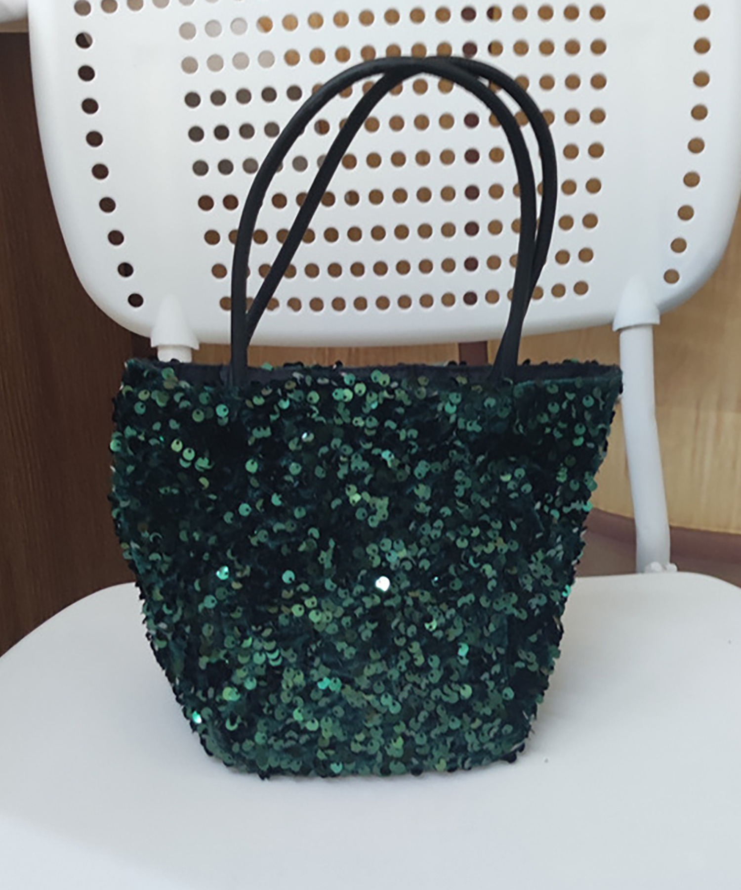 セール50%OFF】スパンコールトート ミニバッグ ミニトート
