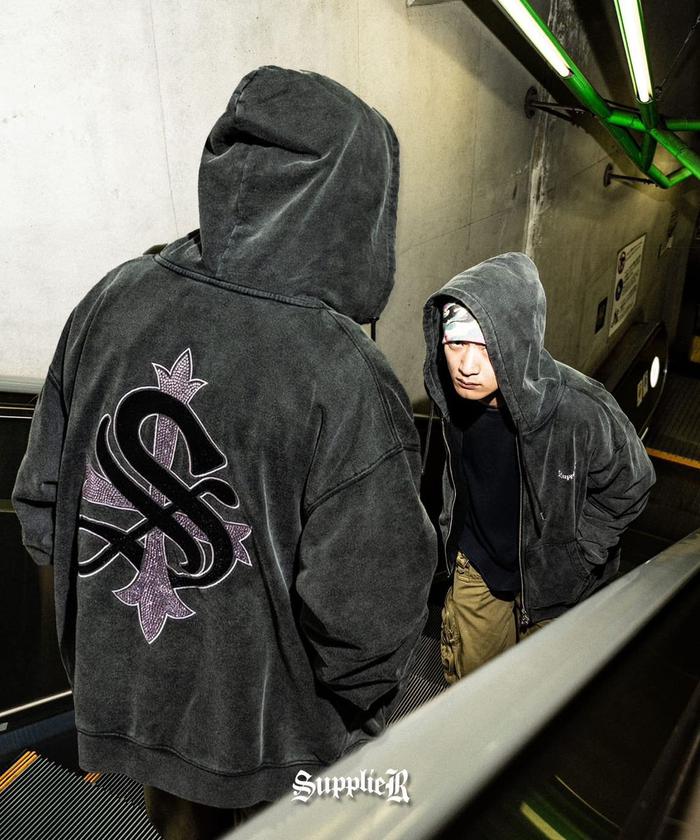 SUPPLIER/サプライヤー/Exclusive Cross Zip Hoodie Pink(505681212