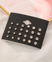 shoppinggo/ピアス セット セットピアス 12ペア スタッドピアス ストーン シンプル 小さめ 定番 おしゃれ アクセサリー ファッション小物 マルチピアス/505681300