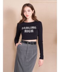 Darich/デコラティブクロップドロングTシャツ/505630276