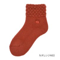 HANAE MORI/ハナエモリ HANAE MORI 福助 公式 靴下 クルー丈 レディース ハナエモリ 無地 ワンポイント 内起毛 パイル 3203ー821婦人 女性 フクスケ /505683605
