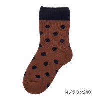 MACKINTOSH PHILOSOPHY/福助 公式 ルームソックス 靴下 クルー丈 レディース MACKINTOSH PHILOSOPHY ドット柄 水玉 履き口ゆったり 3207－824<br>婦人/505683628