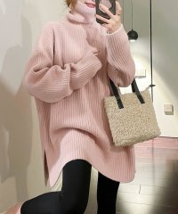 Grandeir/グランディール Grandeir 秋冬新作 全4色 オーバーサイズハイネックニットトップス/505684185