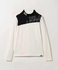 FILA GOLF/【ゴルフ】静電気防止裏起毛スムース タイポエンボス モックネック ロングシャツ レディース/505658392