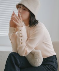 RUIRUE BOUTIQUE/選べるデザイン 静電気防止ボタンスリーブリブニット(CKN1305)/505683942