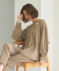 RUIRUE BOUTIQUE/【あたたか裏起毛シリーズ】タックフレアトップス＆シークレットゴム・テーパードパンツ(CPA1273)/505683946