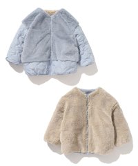 SHOO・LA・RUE(Kids) /【110－140cm】フェイクファーキルト×ボアリバーシブルジャケット/505687266